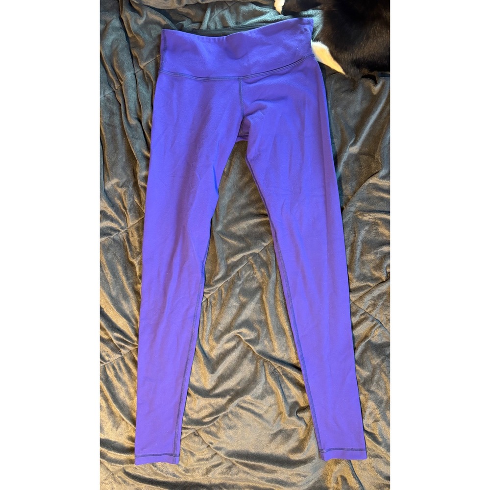Lululemon Purple Athletic Yoga Leggings Full Length Mid Rise Womens Size 4